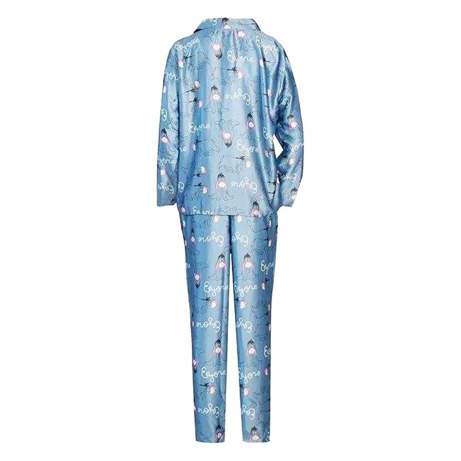 Winnie the Pooh Schlafanzug Mit Langer Hose, Satin, Gerades Bein  