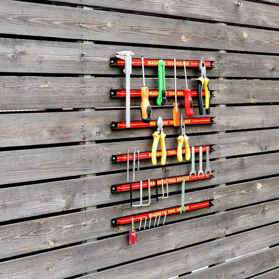 B2X 6 x portautensili magnetici da parete, set di strisce magnetiche, striscia magnetica 46 cm  