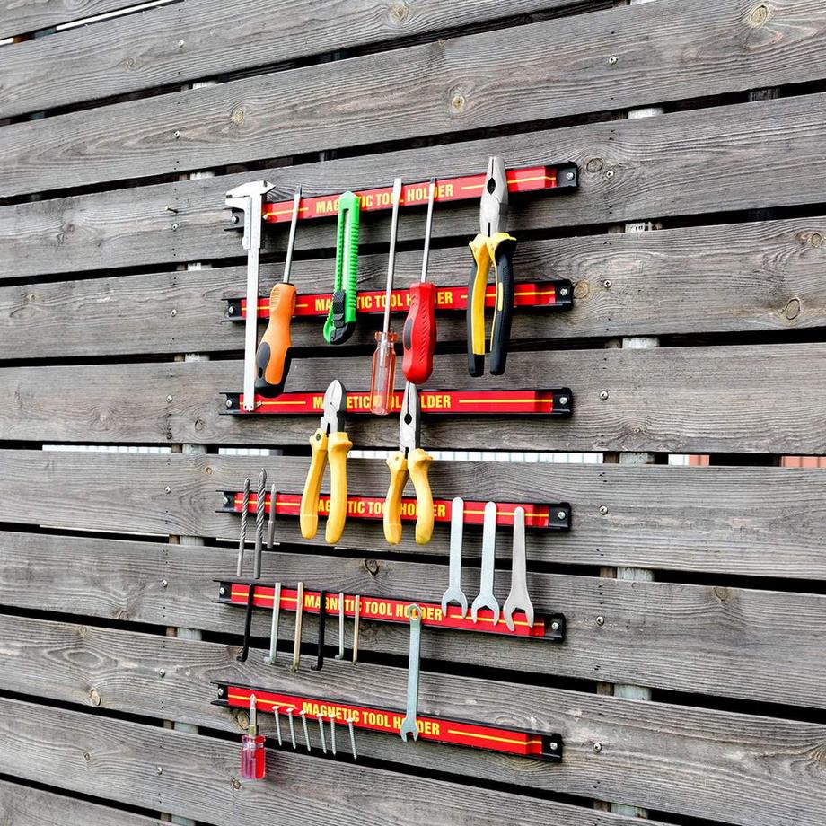 B2X 6 x portautensili magnetici da parete, set di strisce magnetiche, striscia magnetica 46 cm  