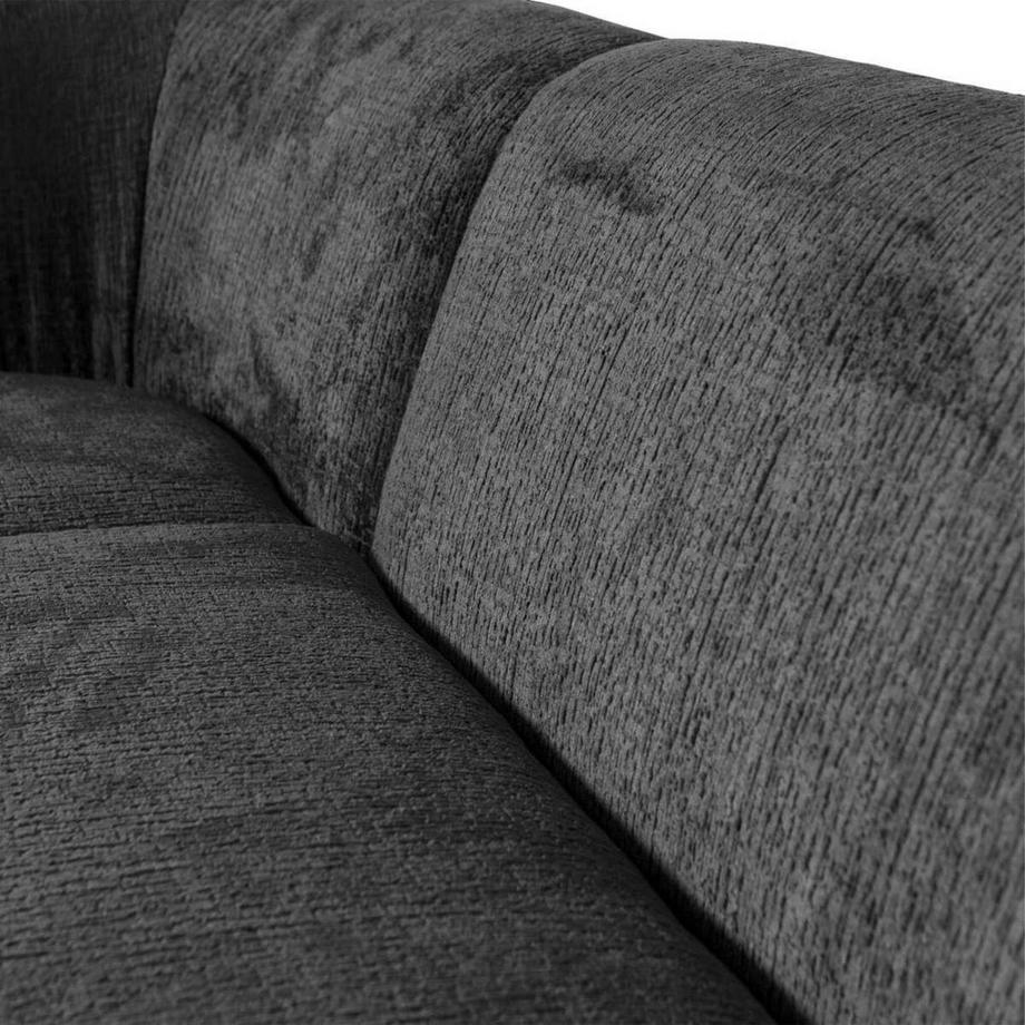 mutoni Divano angolare Sloping sinistro velluto testurizzato montagna 274x225  