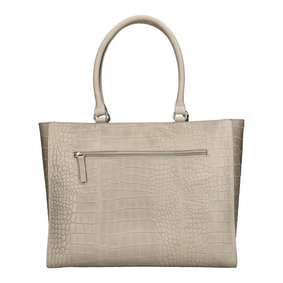 BURKELY Borsa a mano strutturata con texture a coccodrillo  