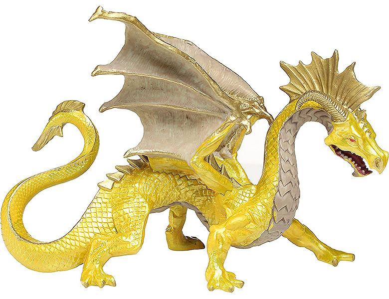 Image of Mythical Realms Goldener Drache Gold