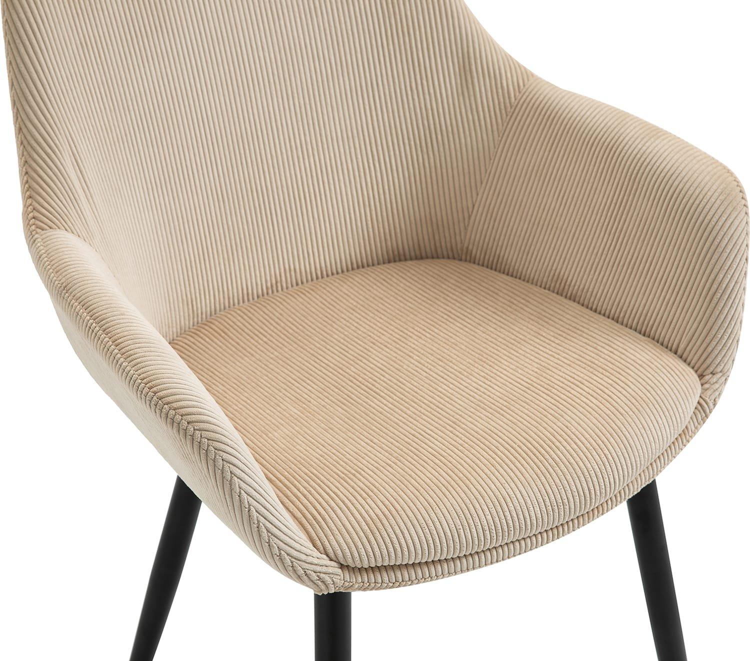 mutoni Fauteuil beige (série de 2)  