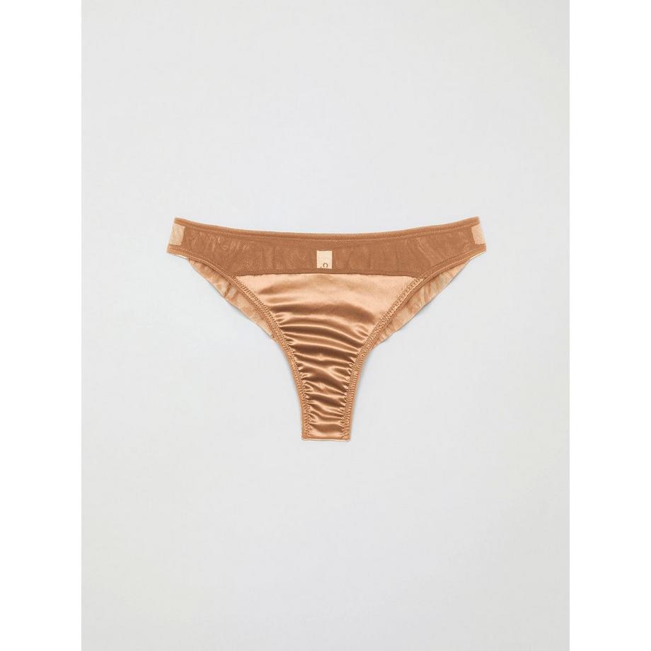 Chitè  IRIS Satin und Tüll Brasilianische Slips 