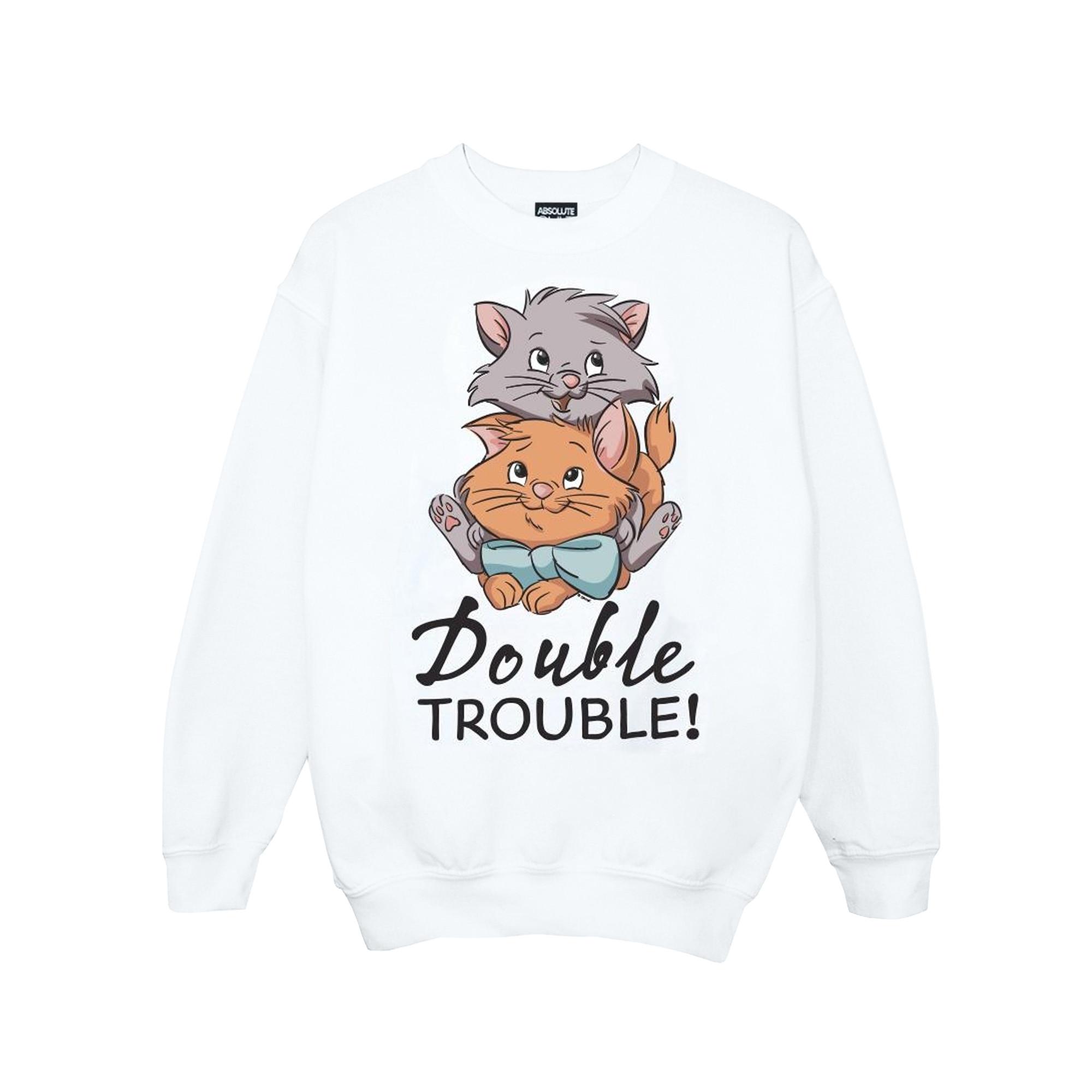 Image of The Aristocats Double Trouble Sweatshirt Unisex Weiss 104