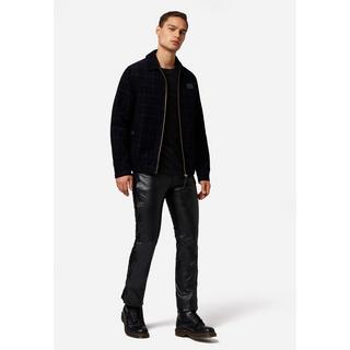 RICANO  Lederhose S/L Jeans Büffel Nappa, Im Biker-Stil und Five-Pocket-Style mit Schnürungen 