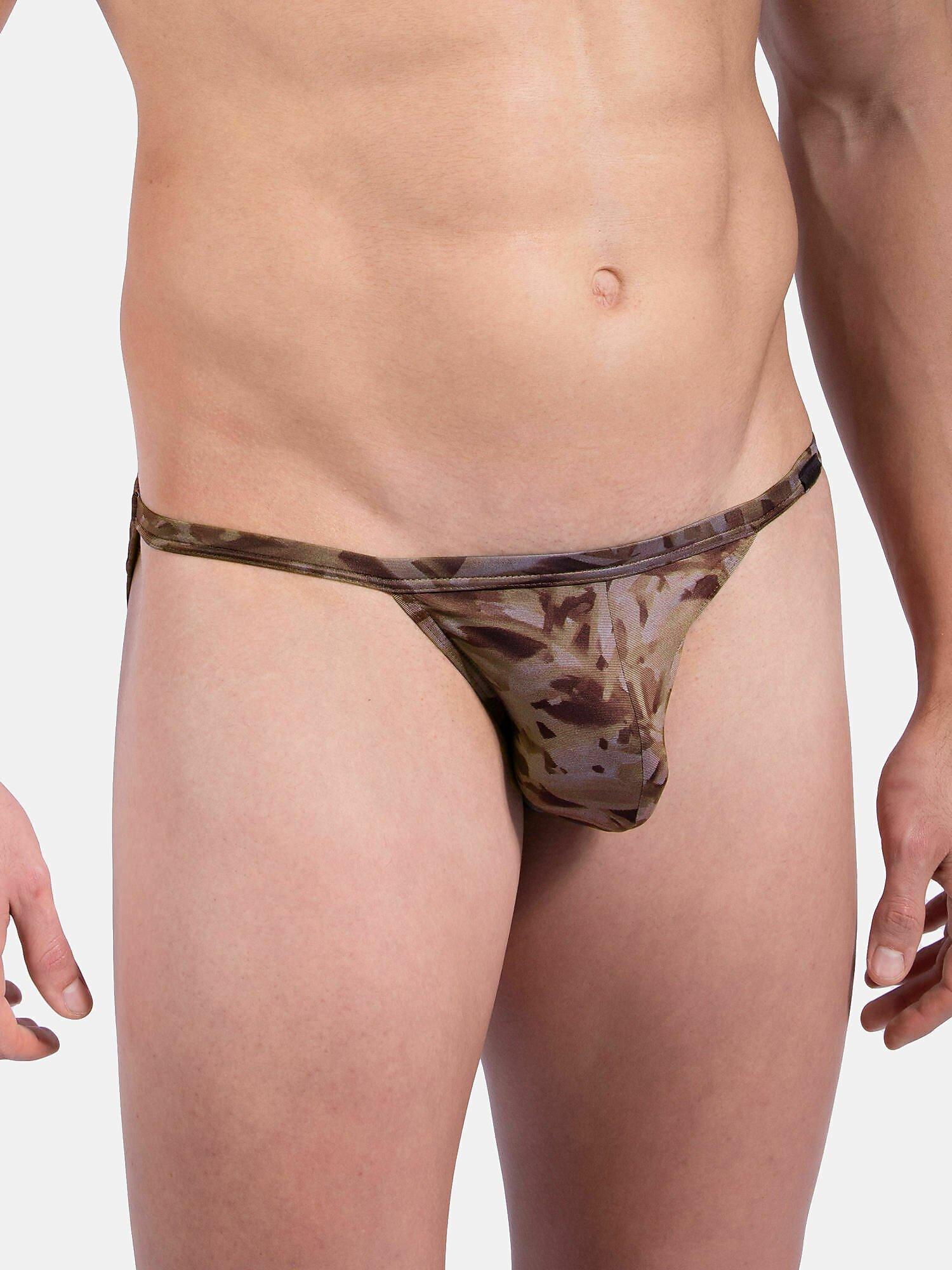 Image of Athletischer Slip Herren Braun S