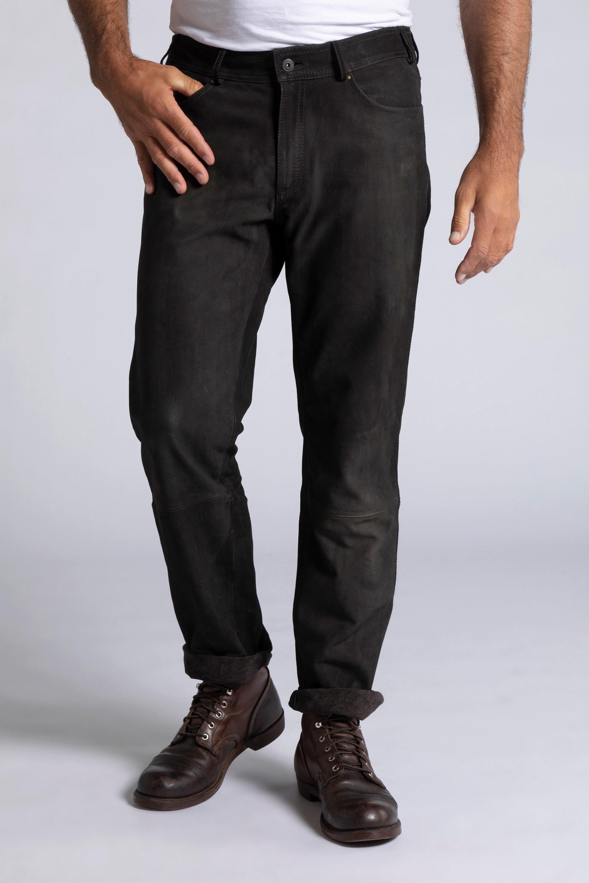 JP1880  Lederhose, Regular Fit, 5-Pocket, Büffelleder 