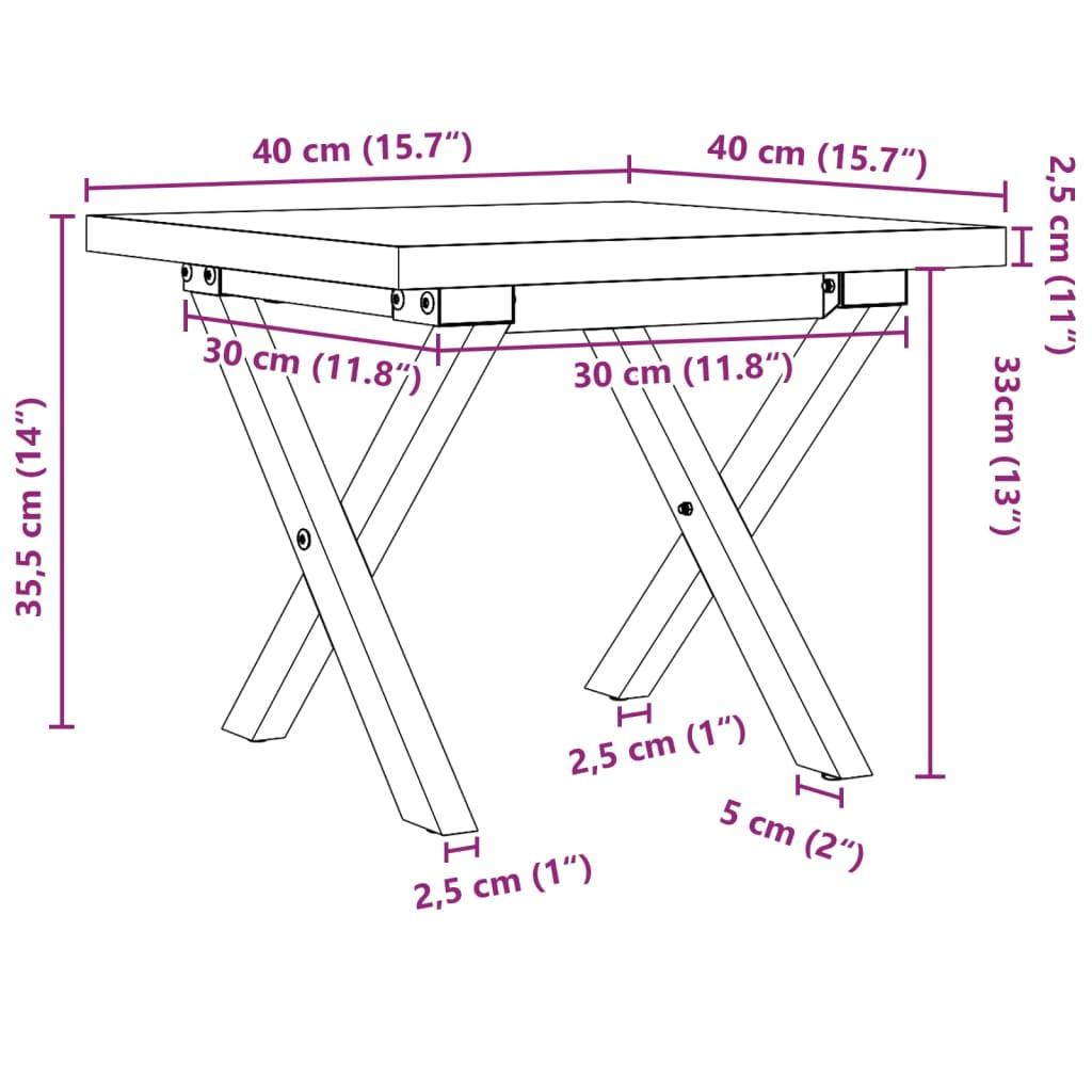 VidaXL tavolino da salotto Legno di pino  