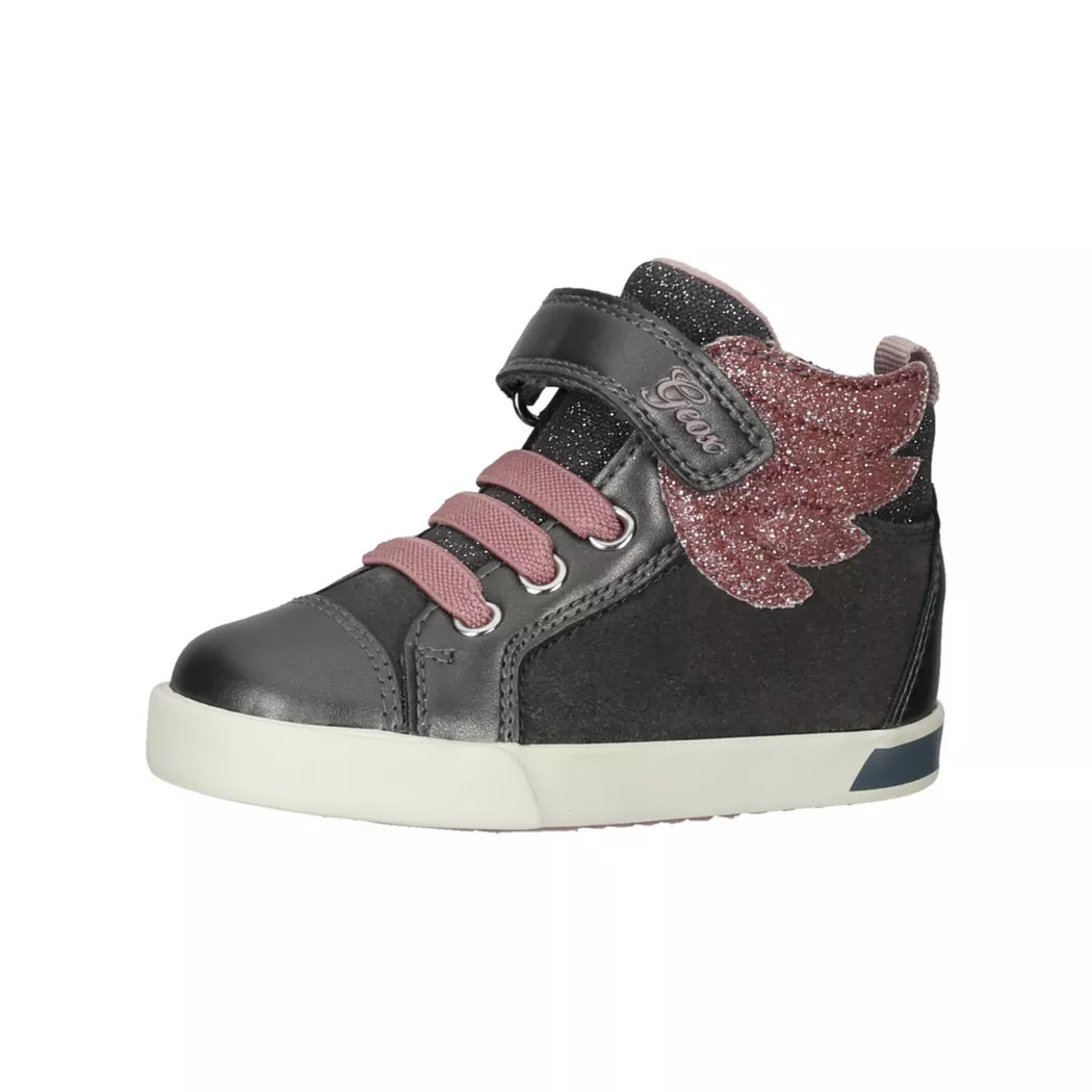 Geox - sneakers da bambina kilwi, Kilwi Sneakers Alte con Ali Glitterate, 22, Grigio Tourterelle
