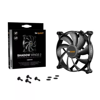 BE QUIET!  ! Shadow Wings 2 140mm PWM Boitier PC Ventilateur 14 cm Noir 