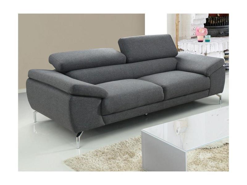 LINEA SOFA Divano 3+2 posti in tessuto Grigio GRETEL  