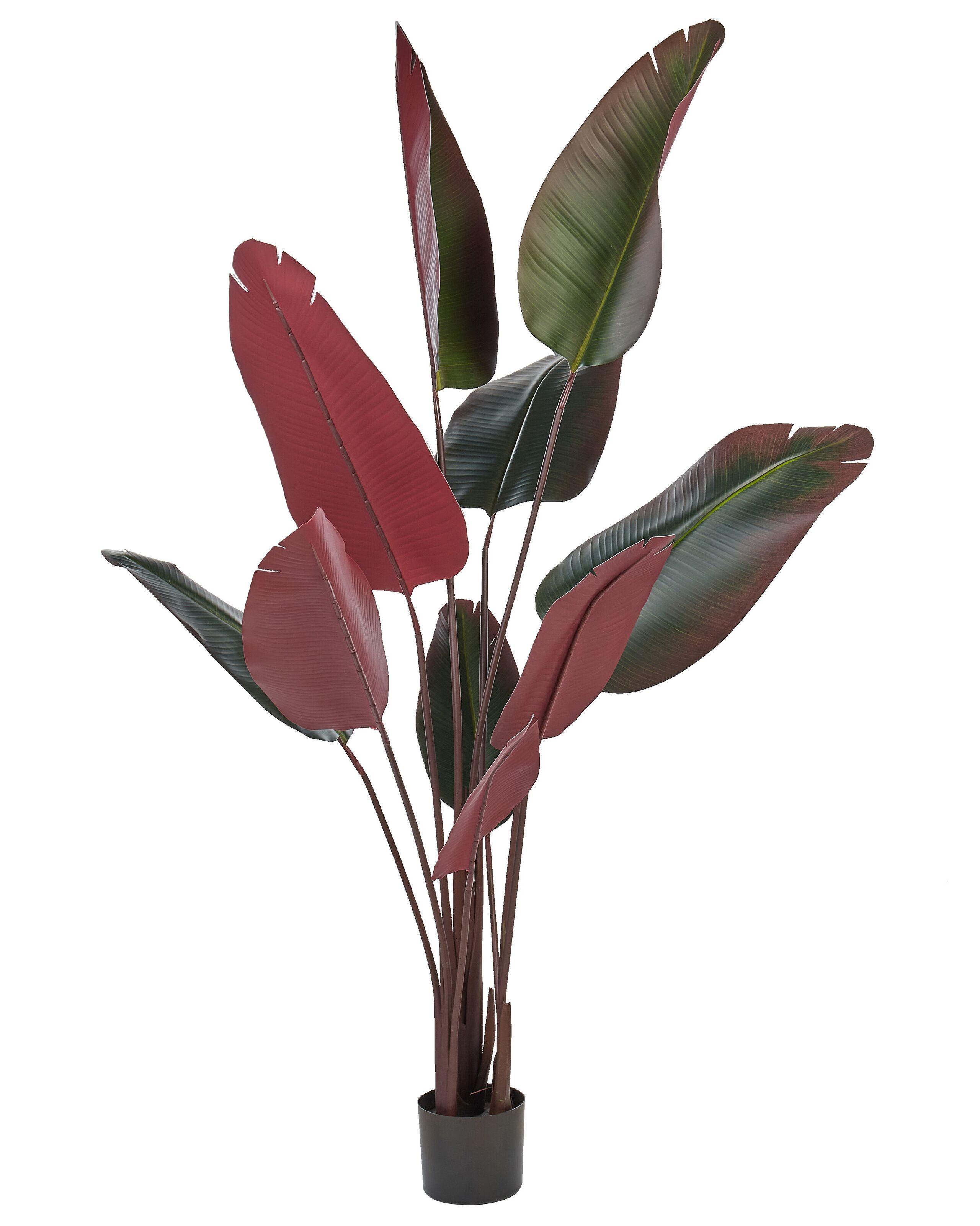 Beliani Kunstpflanze aus Kunststoff Modern BANANA TREE  