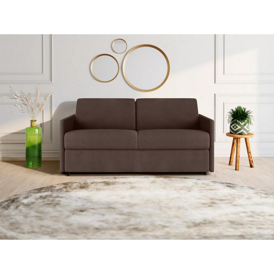 Vente-unique Canapé 3 places conible express en tissu CALIFE Couchage 1matelas  