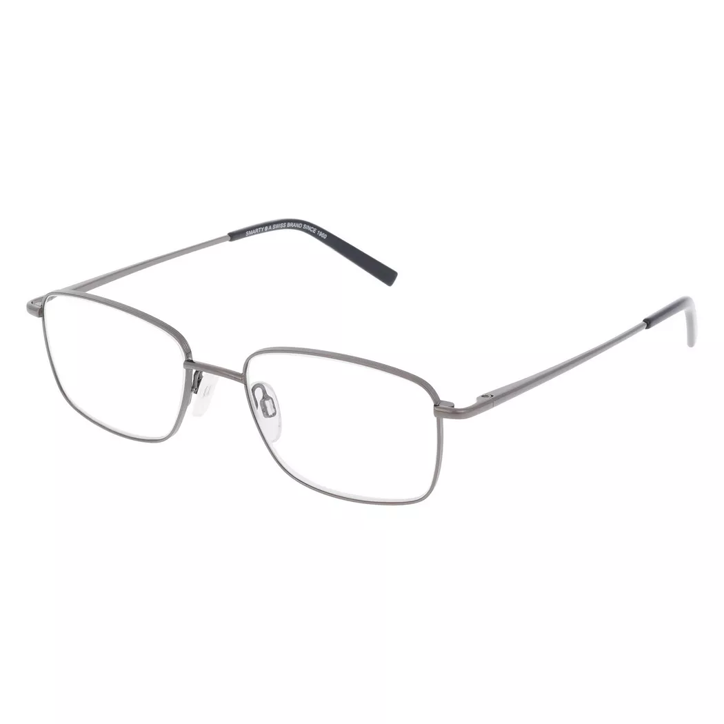 Smarty - Lesebrille mit Etui +1.50, für Herren, Taubengrau, Größe ONESIZE
