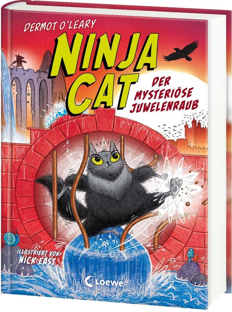 Ninja Cat (Band 4) - Der mysteriöse Juwelenraub O'Leary, Dermot; Loewe Kinderbücher (Hrsg.); East, Nick (Illustrationen); Reisinger, Tamara (Übersetzung) Gebundene Ausgabe 