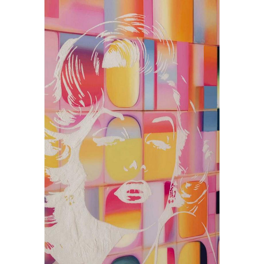 KARE Design Leinwandbild Diva Pixel 120x90  