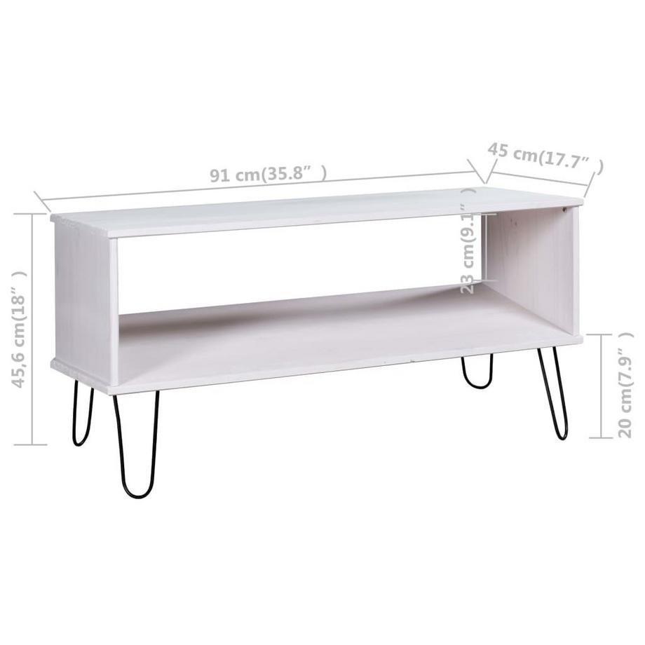 VidaXL Couchtisch kiefernholz  