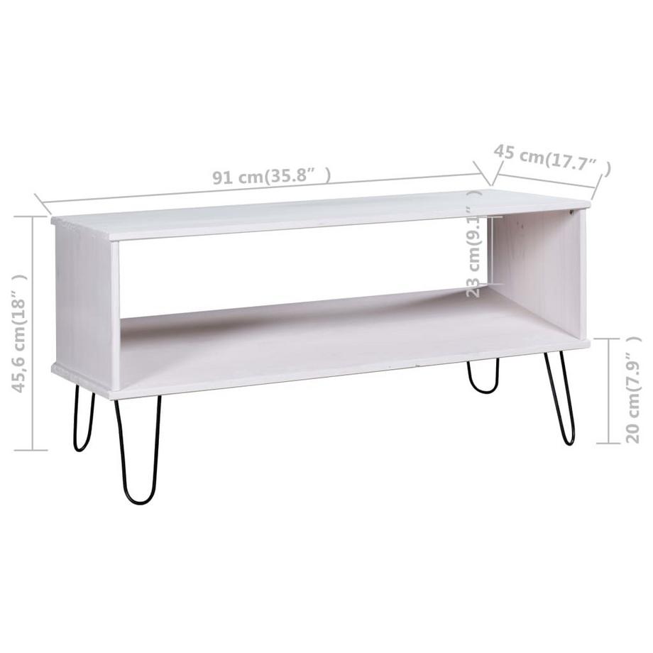 VidaXL Couchtisch kiefernholz  