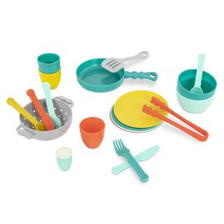 Activity-board  Accessoires de cuisine pour enfants set de vaisselle et set de casseroles - ustensiles de cuisine pour enfants pour la cuisine ludique 