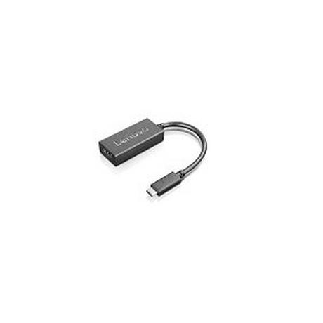 lenovo  Lenovo 4X90R61022 câble vidéo et adaptateur 0,24 m USB Type-C HDMI Type A (Standard) Noir 