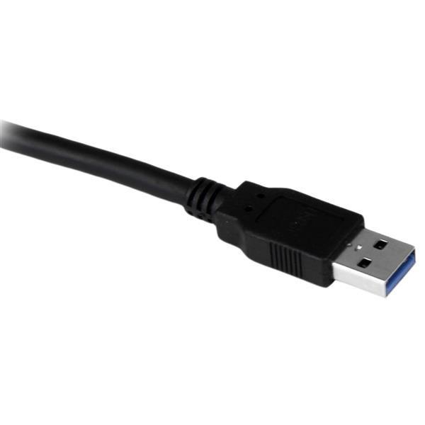 STARTECH.COM  Câble d'extension SuperSpeed USB 3.0 de 1,5m - Rallonge USB A vers A sur socle - M/F - Noir 