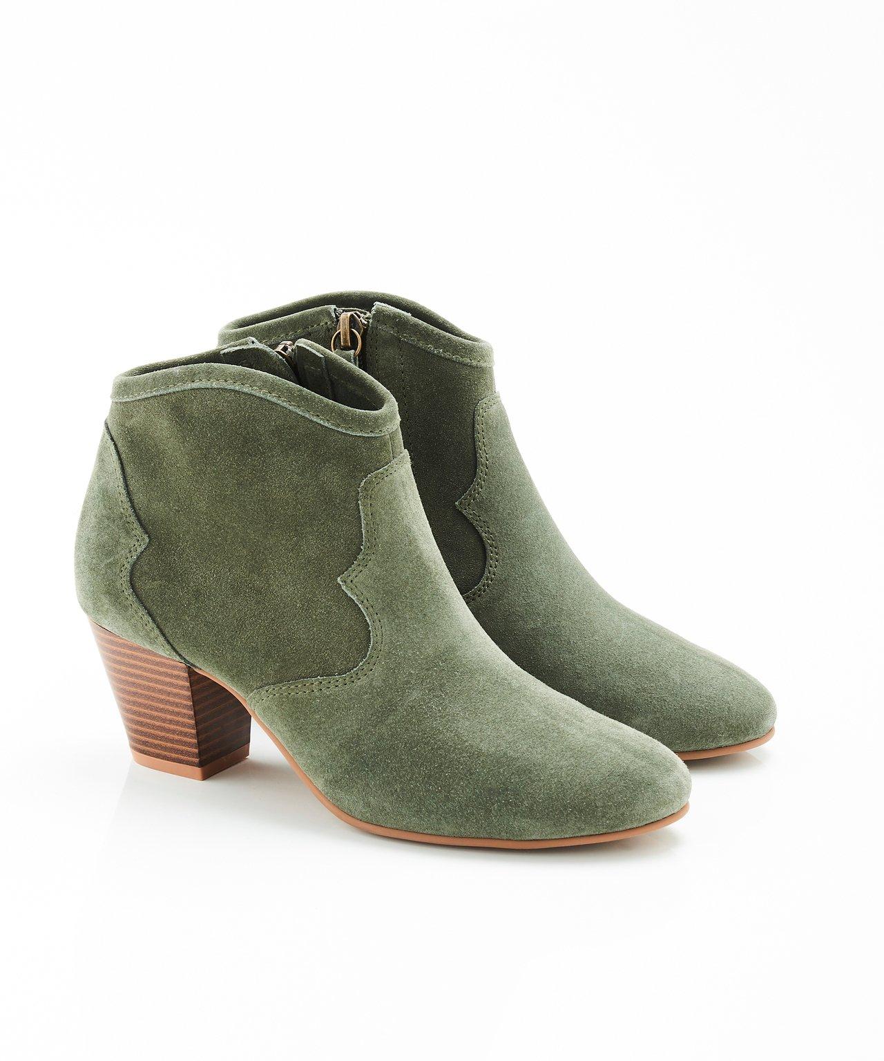 Image of Stiefelette, Wasserabweisend Behandelt. Unisex Grün 37
