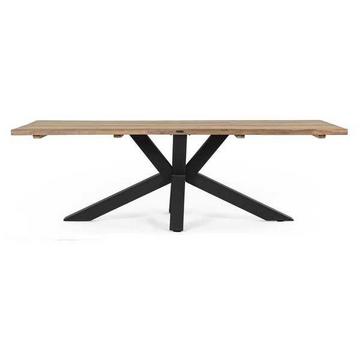 Table de jardin Ramsey 240x100 noir naturel