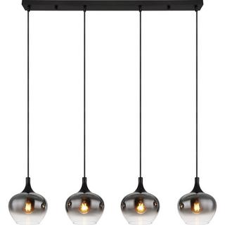 mutoni Lampe à suspension Maxy métal noir mat 4xE27  