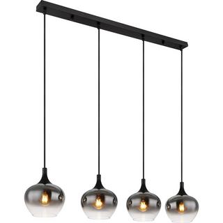 mutoni Lampe à suspension Maxy métal noir mat 4xE27  