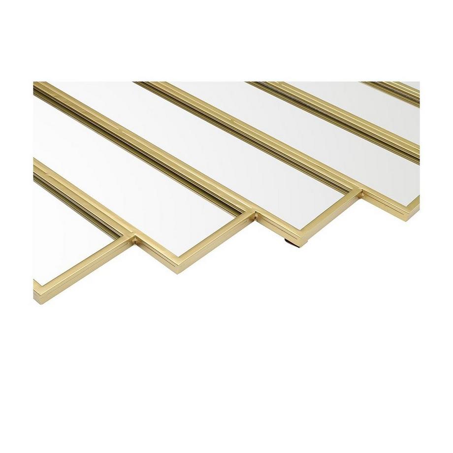 OZAIA Miroir Art Deco symétrique en métal GALICE  Doré  