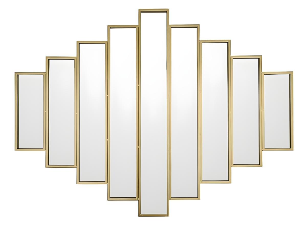 OZAIA Spiegel symmetrisch Art Déco Metall Goldfarben GALICE  