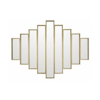 OZAIA Miroir Art Deco symétrique en métal GALICE  Doré  