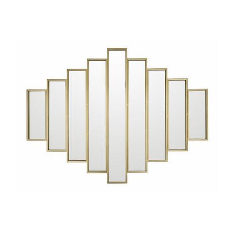 OZAIA Miroir Art Deco symétrique en métal GALICE  Doré  