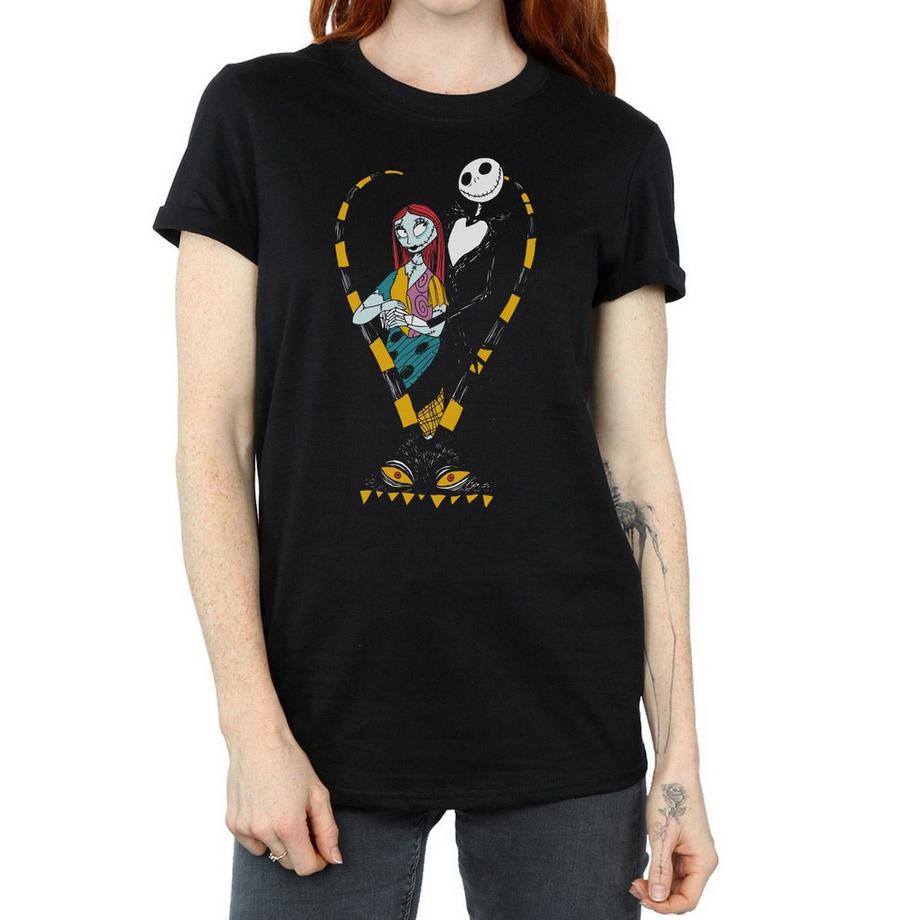 Disney Nightmare Before Christmas Jack e Sally Cuore T-Shirt  