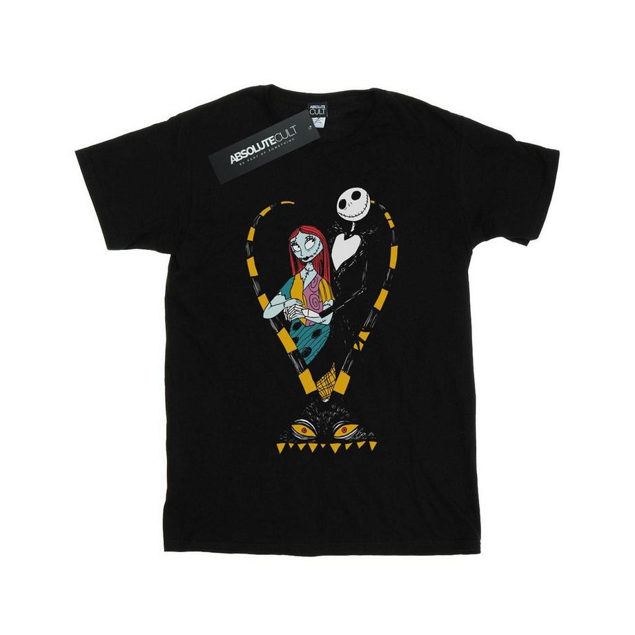 Disney Nightmare Before Christmas Jack e Sally Cuore T-Shirt  