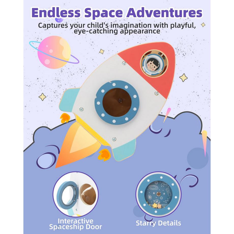 Activity-board  Motorikwürfel aus Holz, Baby-Holzspielzeug, Bewegliches 7 in 1 Lernspielzeug für Kleinkinder mit Abakus, Formenpuzzle, Uhr, Labyrinth 