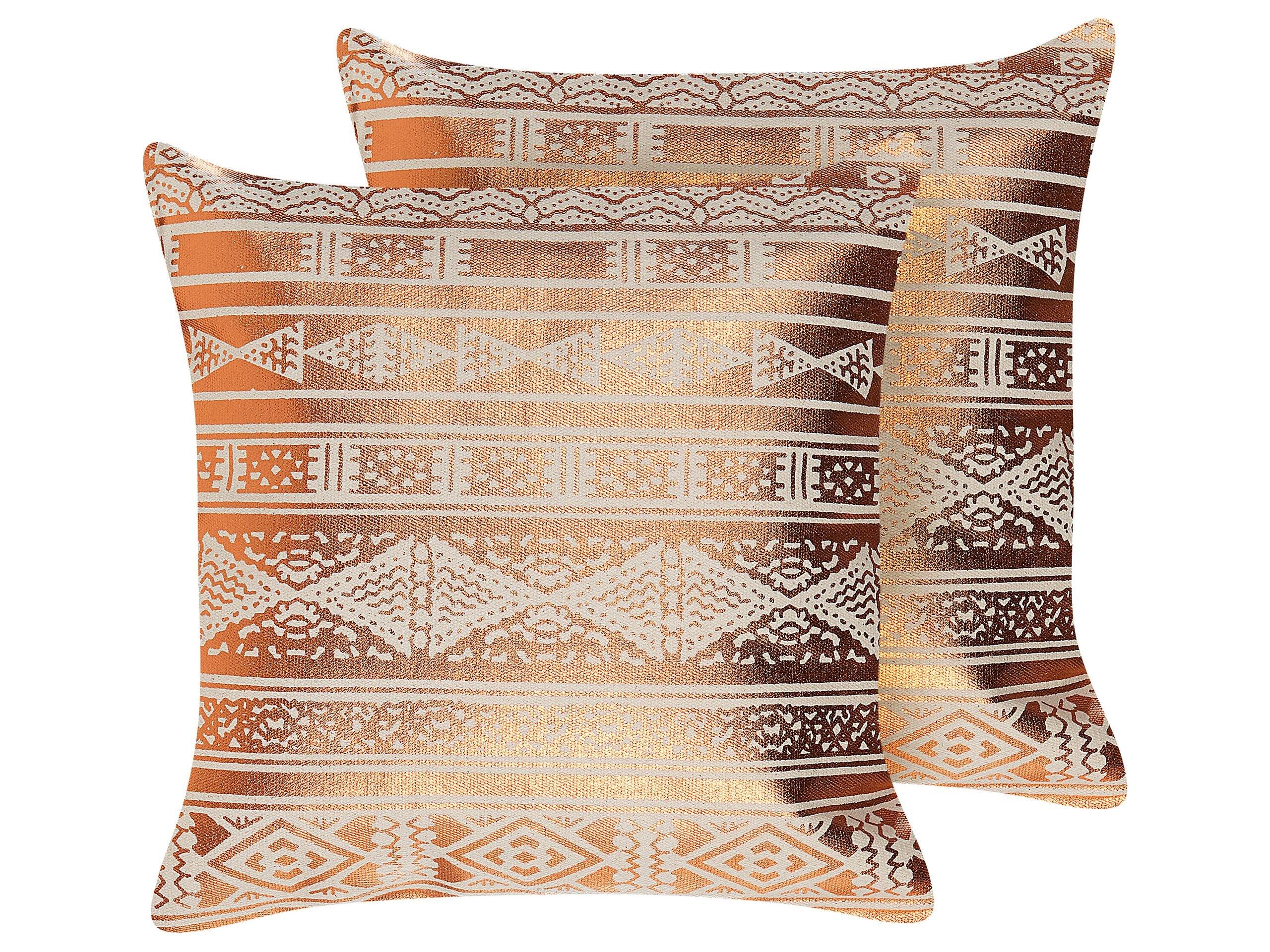 Image of Kissen 2er Set aus Baumwolle Modern OUJDA Kissen 2er Set aus Baumwolle Modern OUJDA