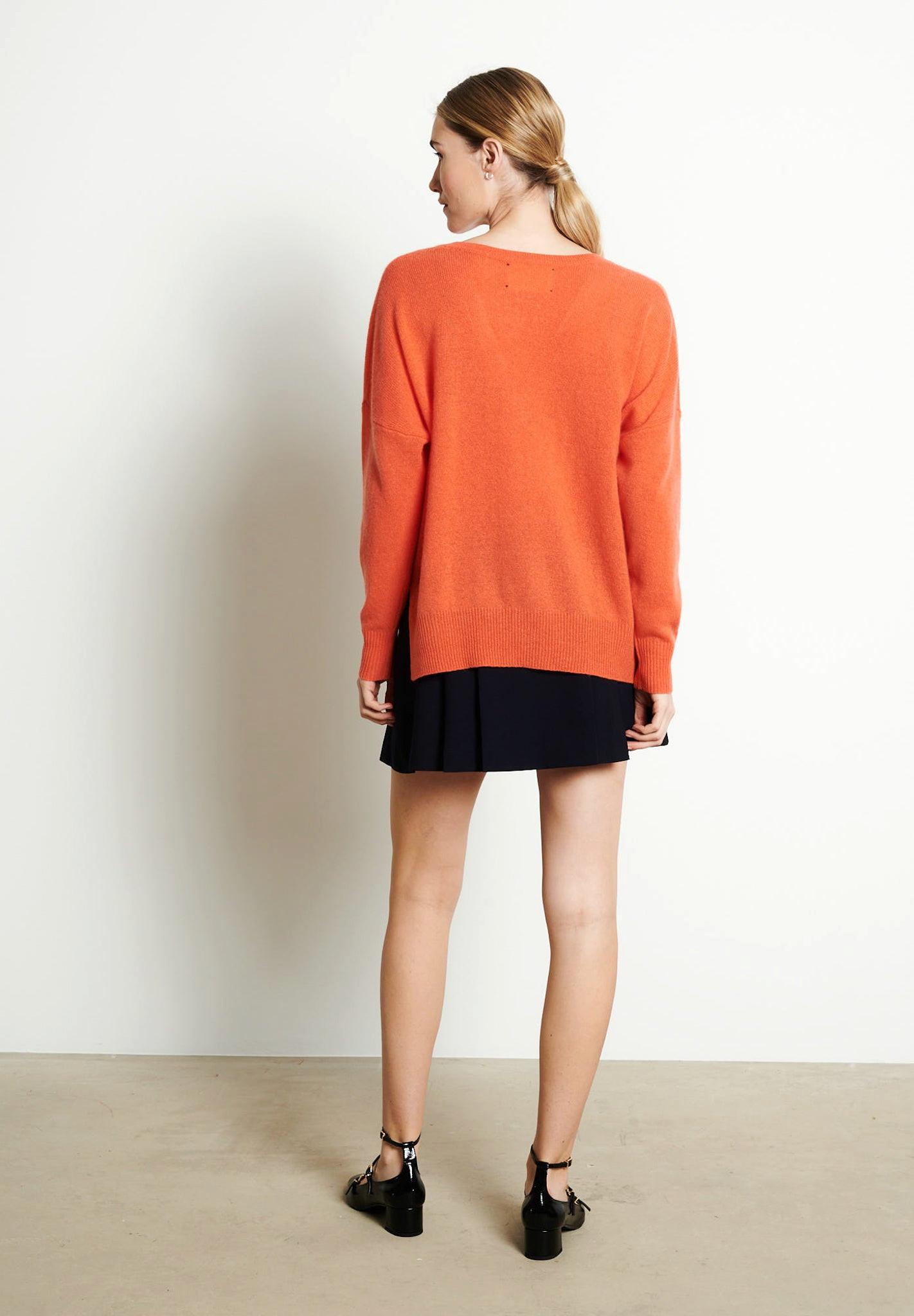 Studio Cashmere8 RIA 3 Oversize Pullover tiefer V-Ausschnitt  