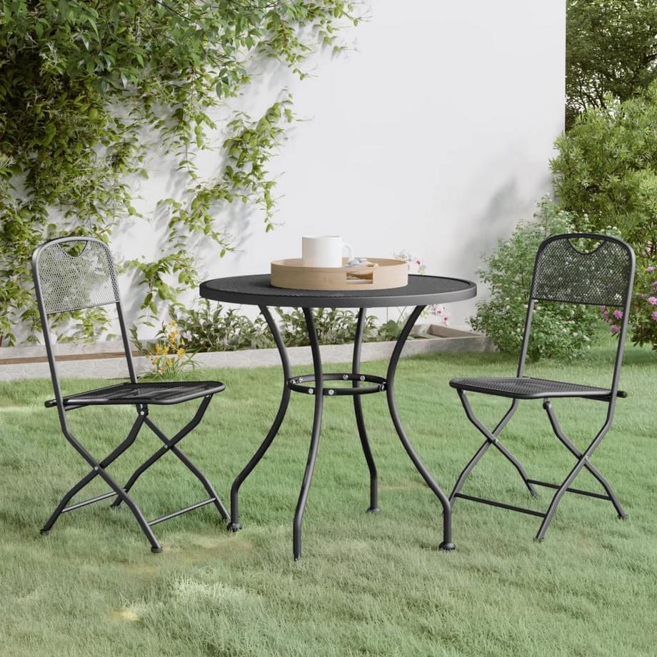 VidaXL Ensemble de salle à manger de jardin maille  