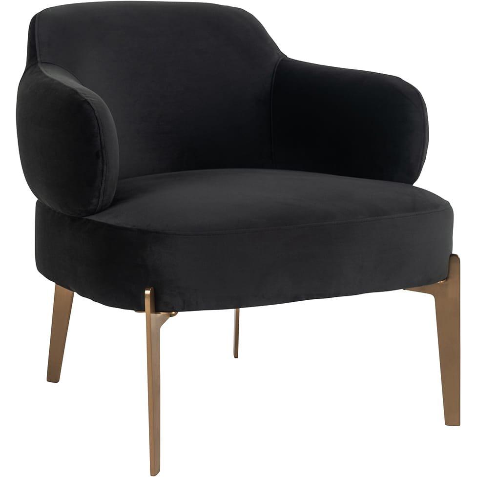 Image of Sessel Venus anthrazit gold gebürstet Sessel Venus anthrazit gold gebürstet