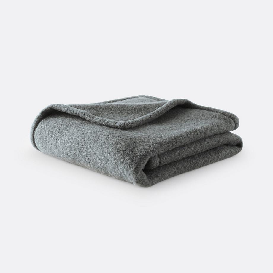 La Redoute Intérieurs Couverture laine vierge Woolmark 600 g/m²  