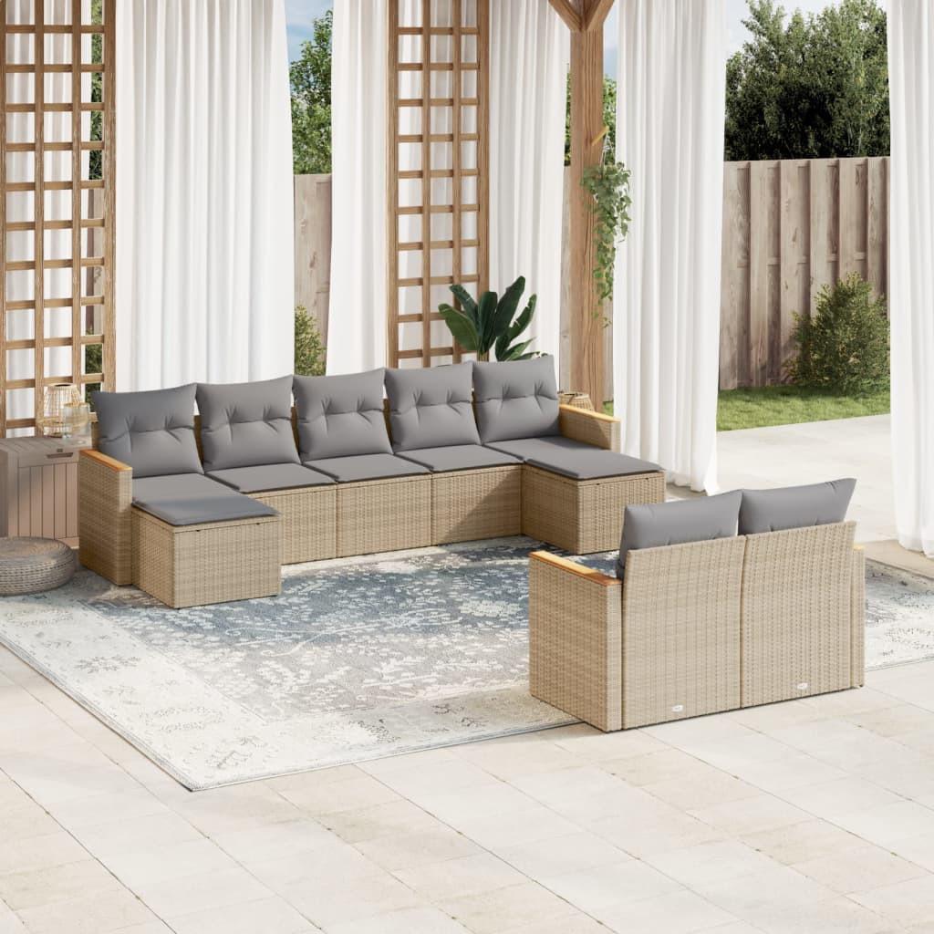 VidaXL Garten sofagarnitur poly-rattan  