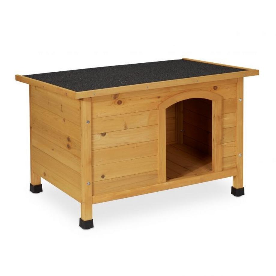 B2X  Niche pour chien en bois avec charnières 