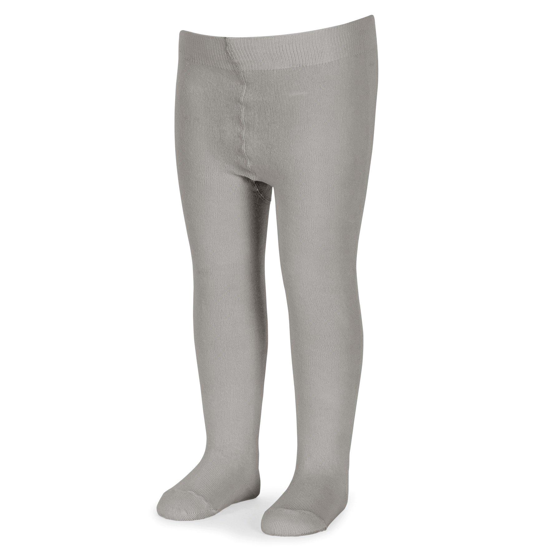 Image of Kinder Strumpfhose Uni Silber Melange Jungen 116