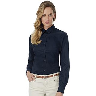 B and C  B&C Sharp Twill Langarm Bluse 