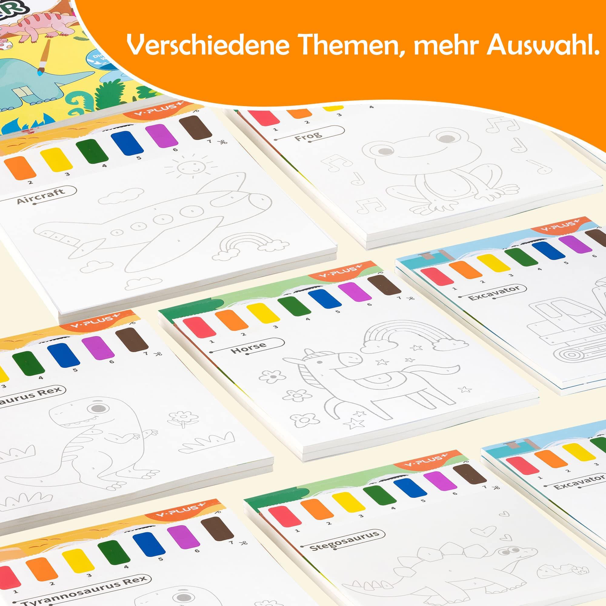 Activity-board  Livre de coloriage avec des aquarelles pour les tout-petits, papier de coloriage aquarelle pour les enfants de tous âges, livre magique 