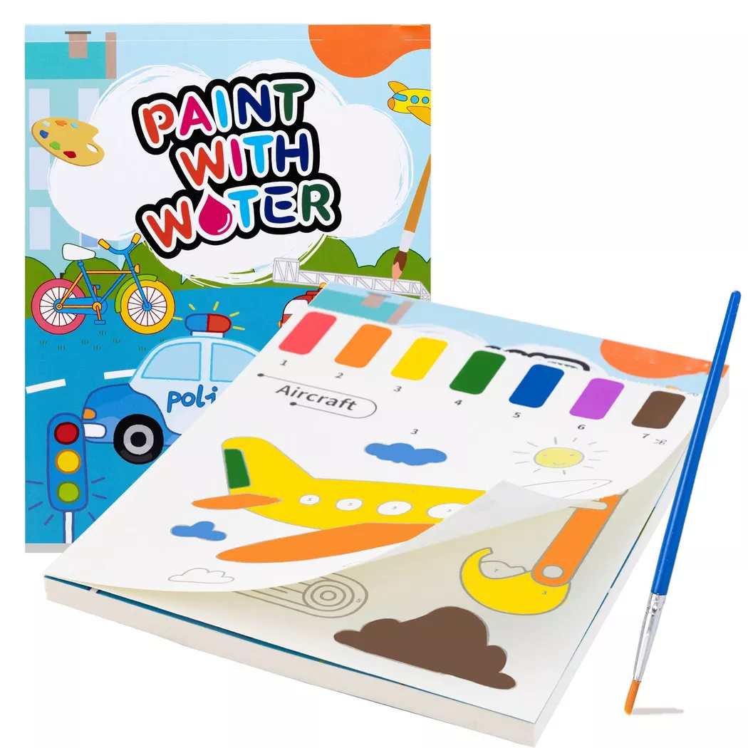 Activity-board - Malbuch mit Wasserfarben für Kleinkinder, Aquarellmalpapier für Kinder jeden Alters, Zauberbuch, One Size, Multicolor