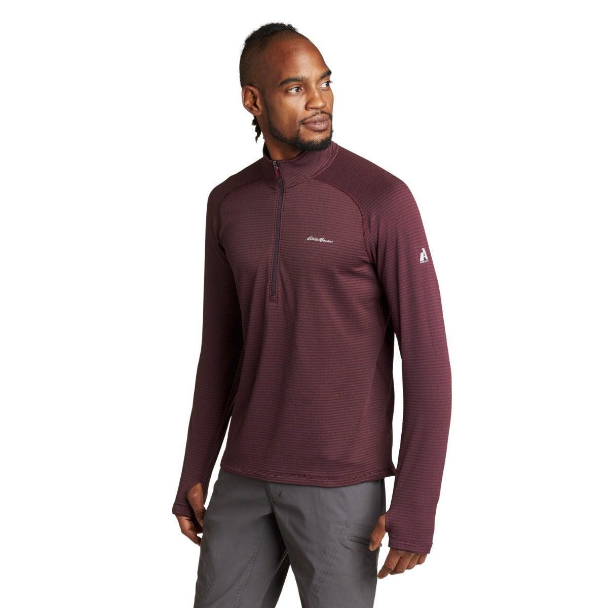 Image of High Route Grid Air Fleeceoberteil Mit Halbem Reißverschluss Herren Lila M