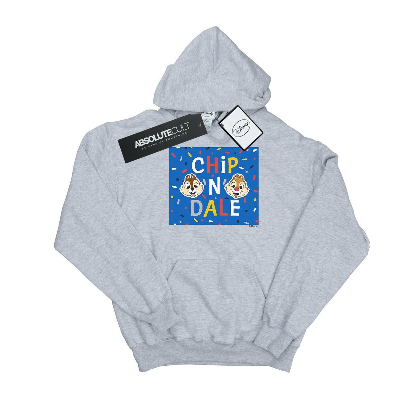 Image of Chip N Dale Blue Frame Kapuzenpullover Damen Grau M